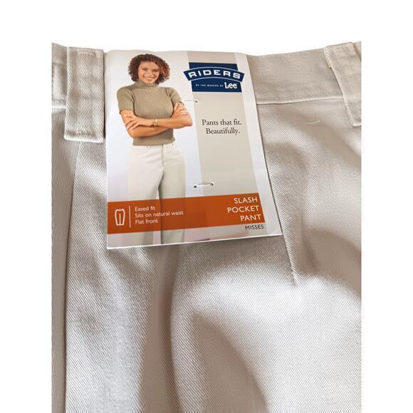 LEE VINTAGE Y2K Women's Chino Pants Khakis NEW Old Stock Size‎ 8 29x31.5 - Picture 7 of 11